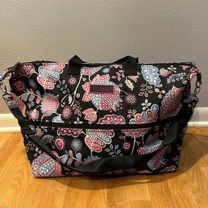 Vera Bradley expandable travel tote
